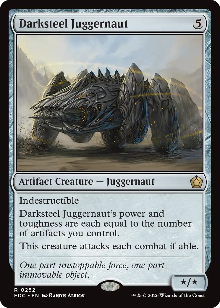 Darksteel Juggernaut [Foundations Commander] | Galaxy Games LLC