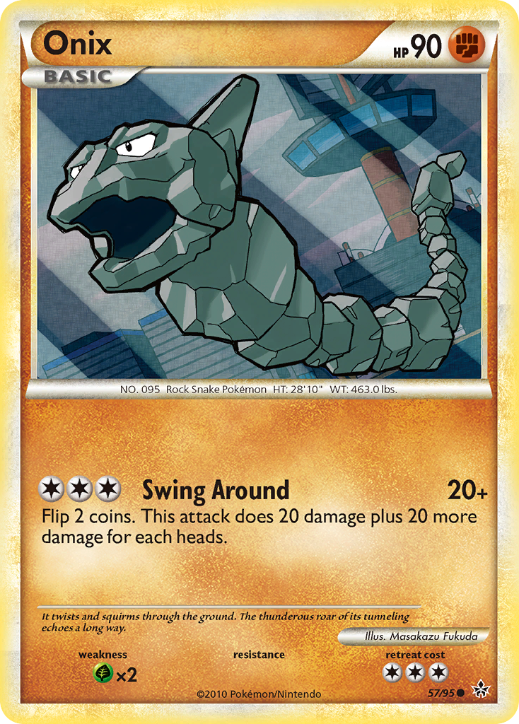 Onix (57/95) [HeartGold & SoulSilver: Unleashed] | Galaxy Games LLC