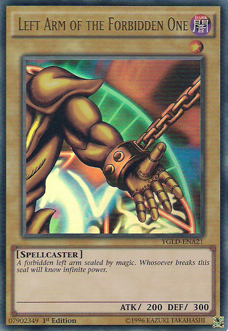 Left Arm of the Forbidden One [YGLD-ENA21] Ultra Rare | Galaxy Games LLC