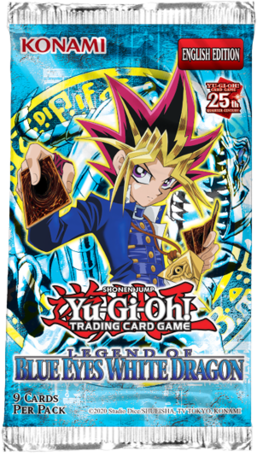 Legend of Blue Eyes White Dragon Booster Pack (25th Anniversary Edition) | Galaxy Games LLC
