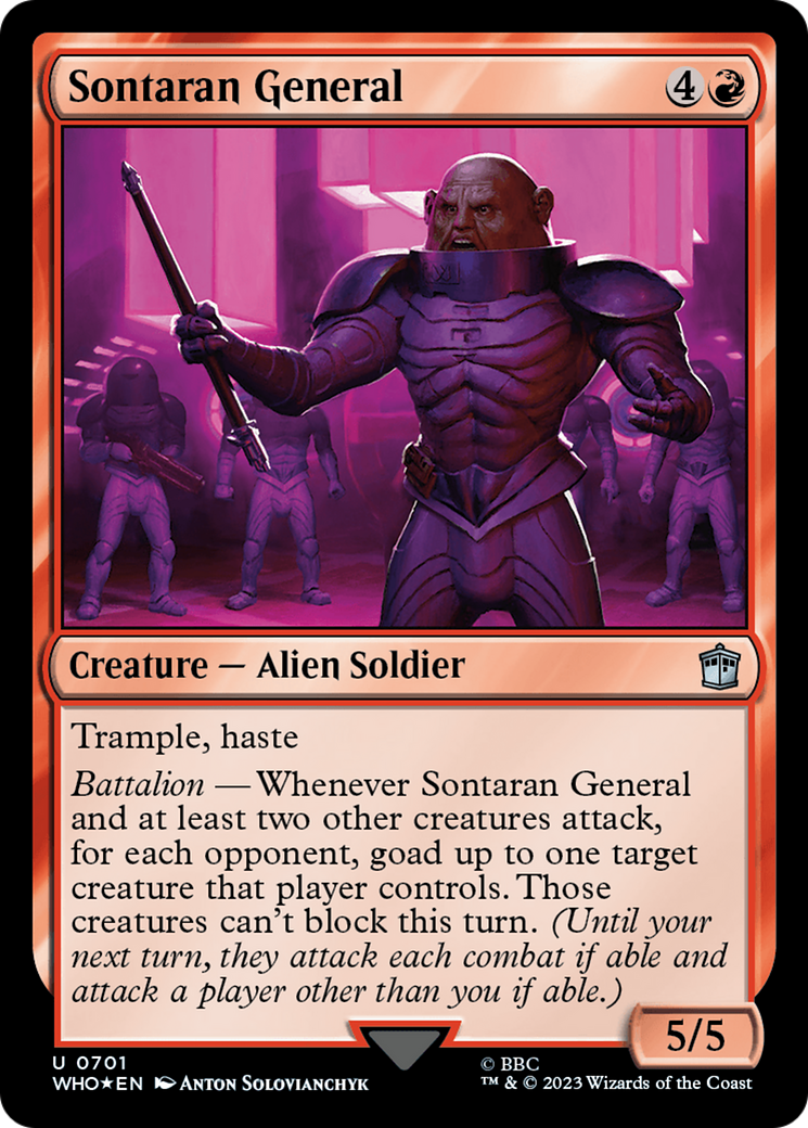 Sontaran General (Surge Foil) [Doctor Who] | Galaxy Games LLC