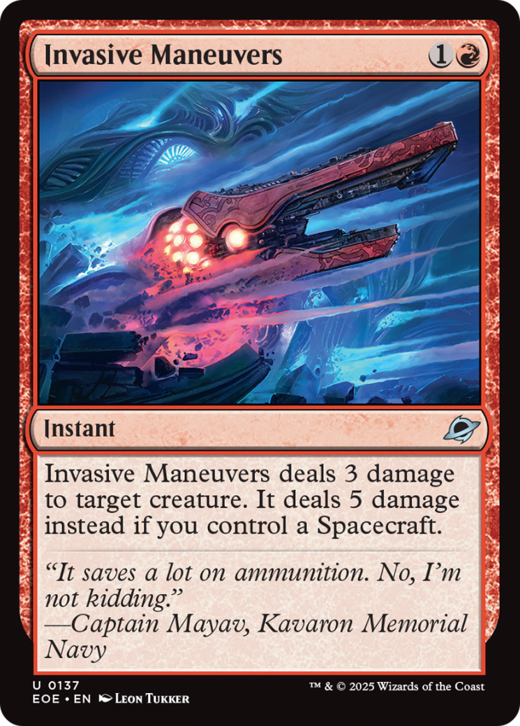 Invasive Maneuvers [Edge of Eternities] | Galaxy Games LLC