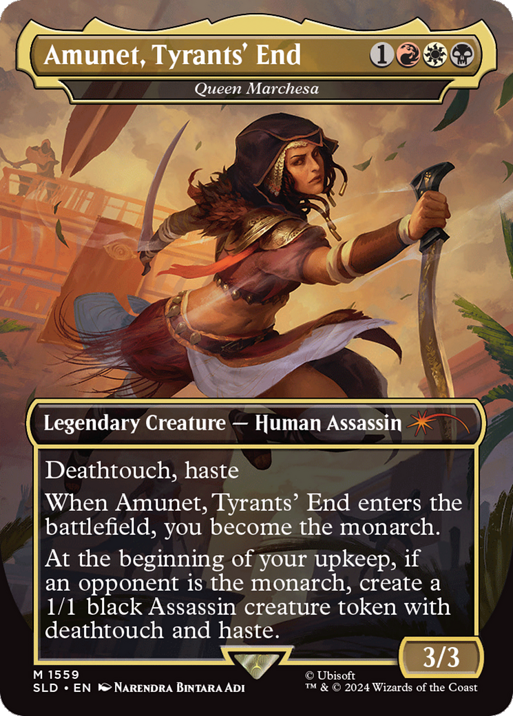 Amunet, Tyrants' End - Queen Marchesa (Rainbow Foil) [Secret Lair Drop Series] | Galaxy Games LLC