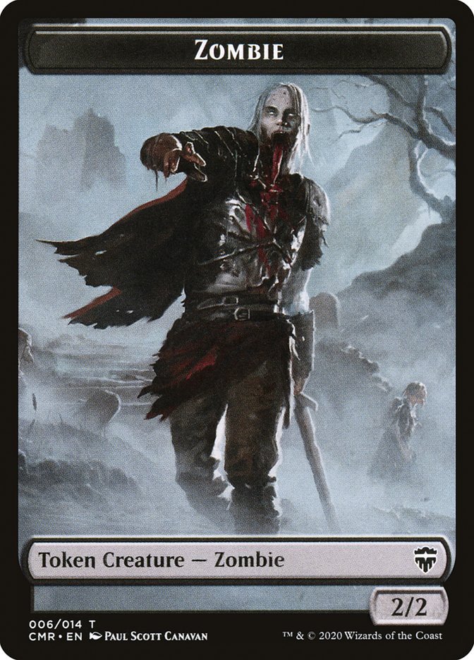 Horror // Zombie Double-Sided Token [Commander Legends Tokens] | Galaxy Games LLC