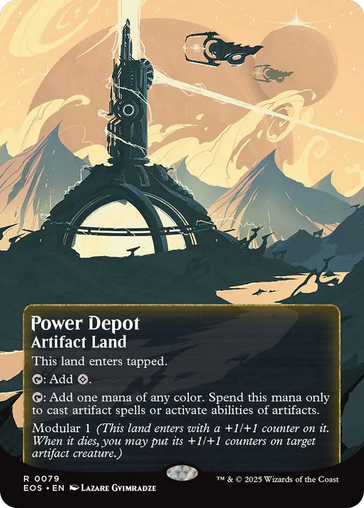 Power Depot (0079) (Borderless) [Edge of Eternities: Stellar Sights] | Galaxy Games LLC