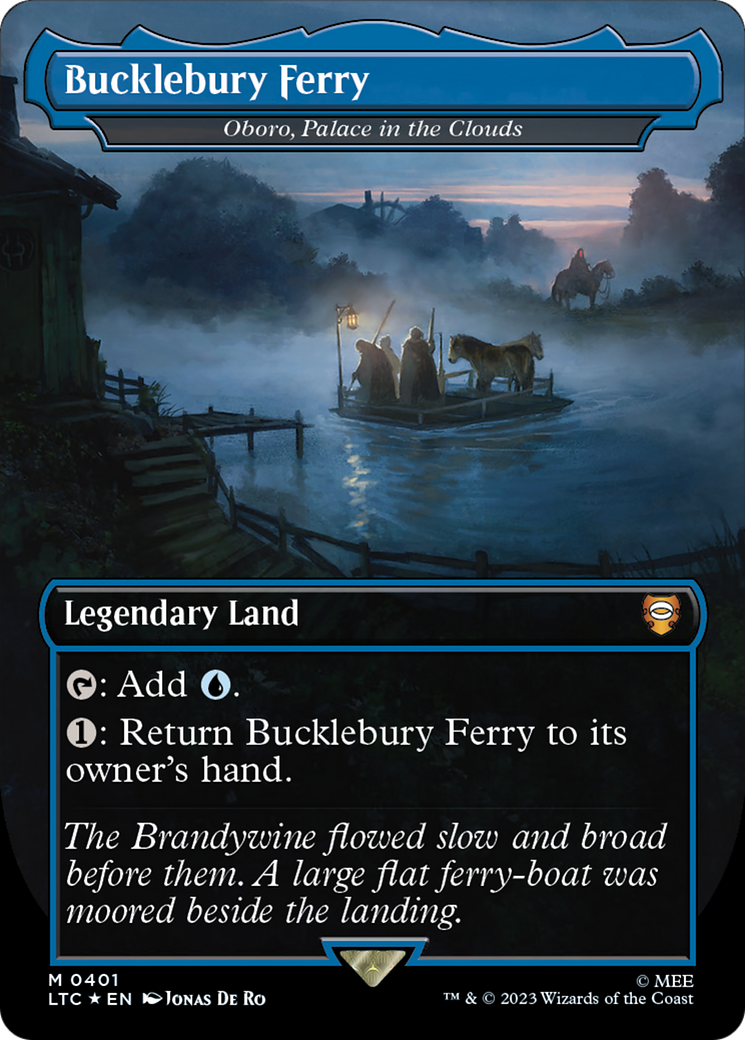 Bucklebury Ferry - Oboro, Palace in the Clouds (Surge Foil Realms and Relics) [The Lord of the Rings: Tales of Middle-Earth Commander] | Galaxy Games LLC