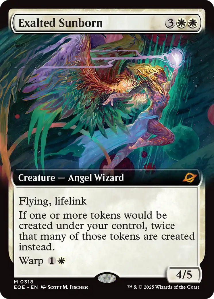 Exalted Sunborn (Extended Art) [Edge of Eternities] | Galaxy Games LLC