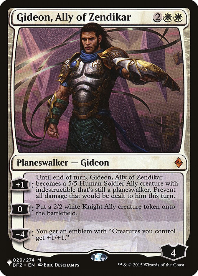 Gideon, Ally of Zendikar [The List] | Galaxy Games LLC