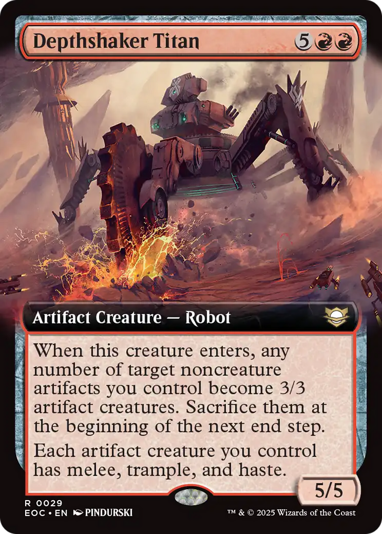 Depthshaker Titan (Extended Art) [Edge of Eternities Commander] | Galaxy Games LLC
