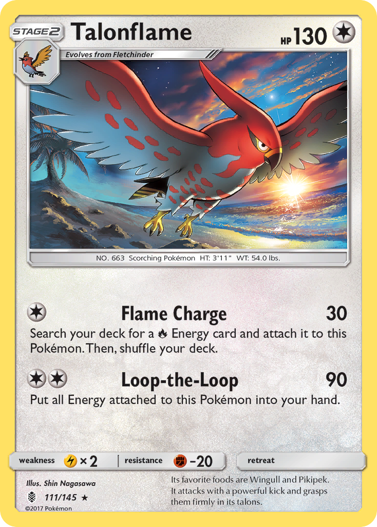 Talonflame (111/145) [Sun & Moon: Guardians Rising] | Galaxy Games LLC