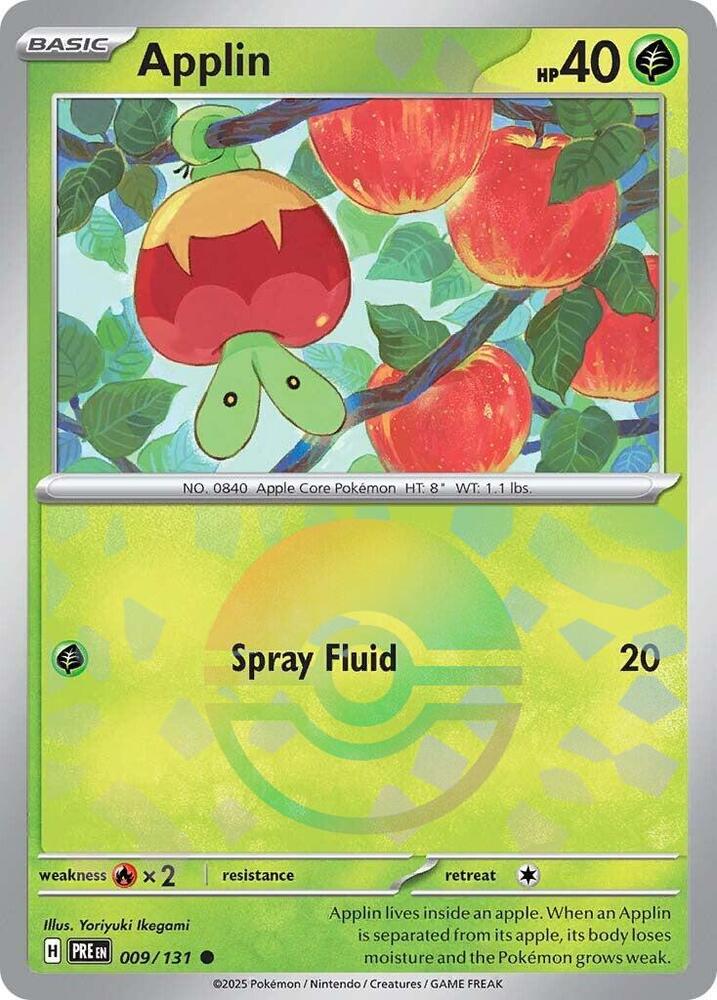 Applin (009/131) (Poke Ball Pattern) [Scarlet & Violet: Prismatic Evolutions] | Galaxy Games LLC