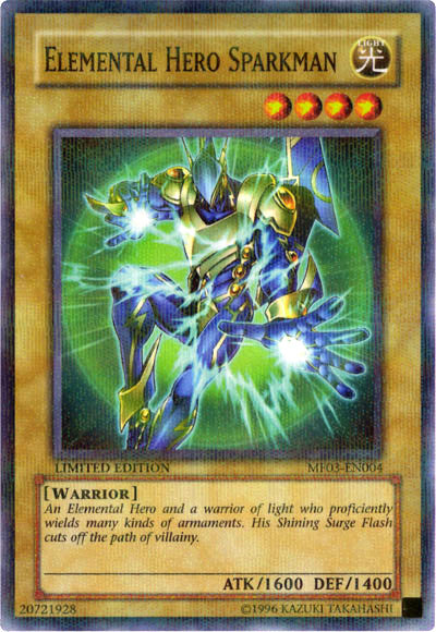 Elemental Hero Sparkman [MF03-EN004] Parallel Rare | Galaxy Games LLC