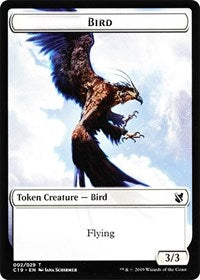 Bird (002) // Sculpture Double-Sided Token [Commander 2019 Tokens] | Galaxy Games LLC