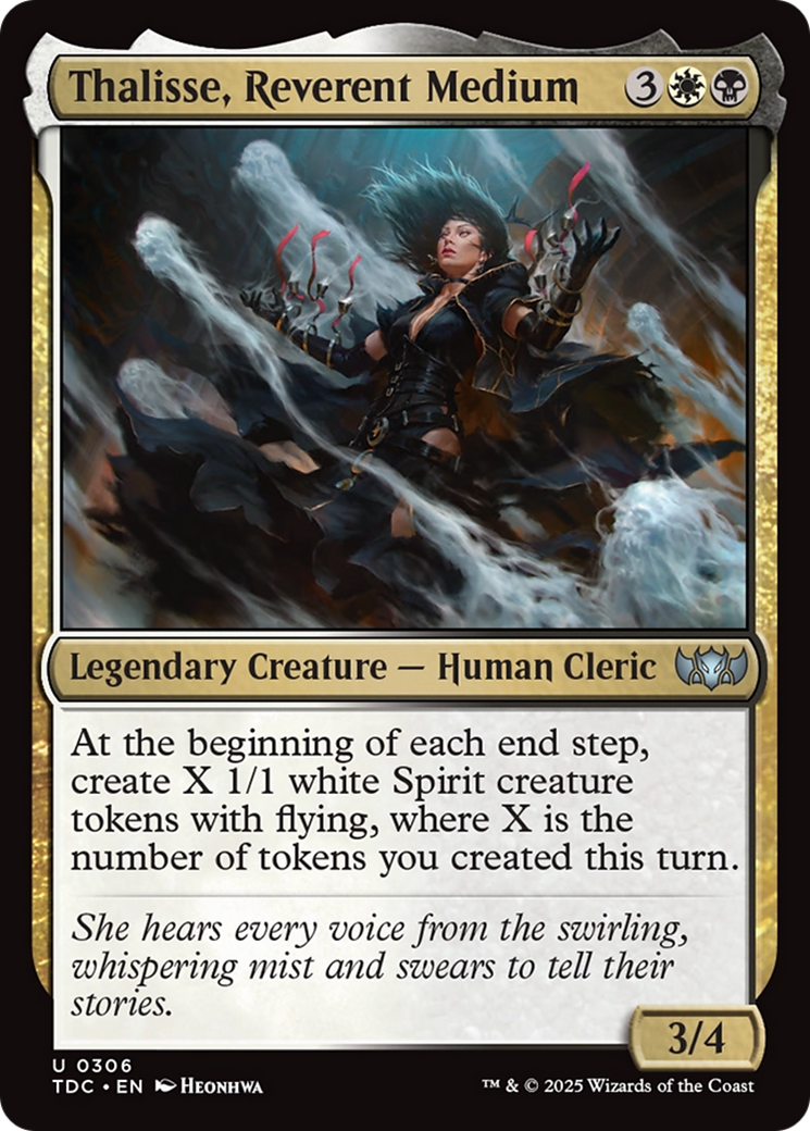Thalisse, Reverent Medium [Tarkir: Dragonstorm Commander] | Galaxy Games LLC