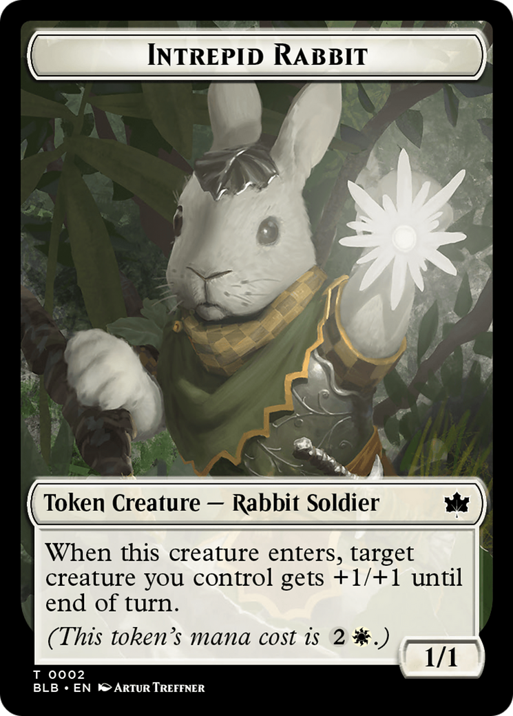 Intrepid Rabbit Token [Bloomburrow Tokens] | Galaxy Games LLC