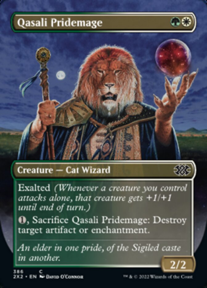 Qasali Pridemage (Borderless Alternate Art) [Double Masters 2022] | Galaxy Games LLC