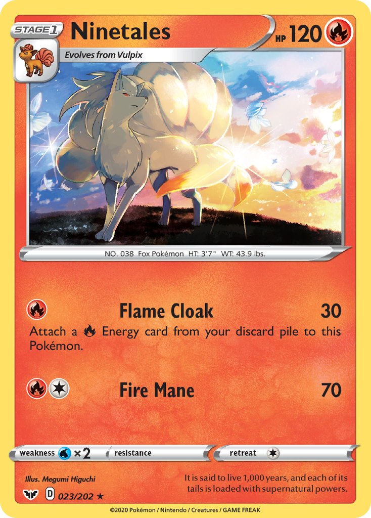 Ninetales (023/202) [Sword & Shield: Base Set] | Galaxy Games LLC