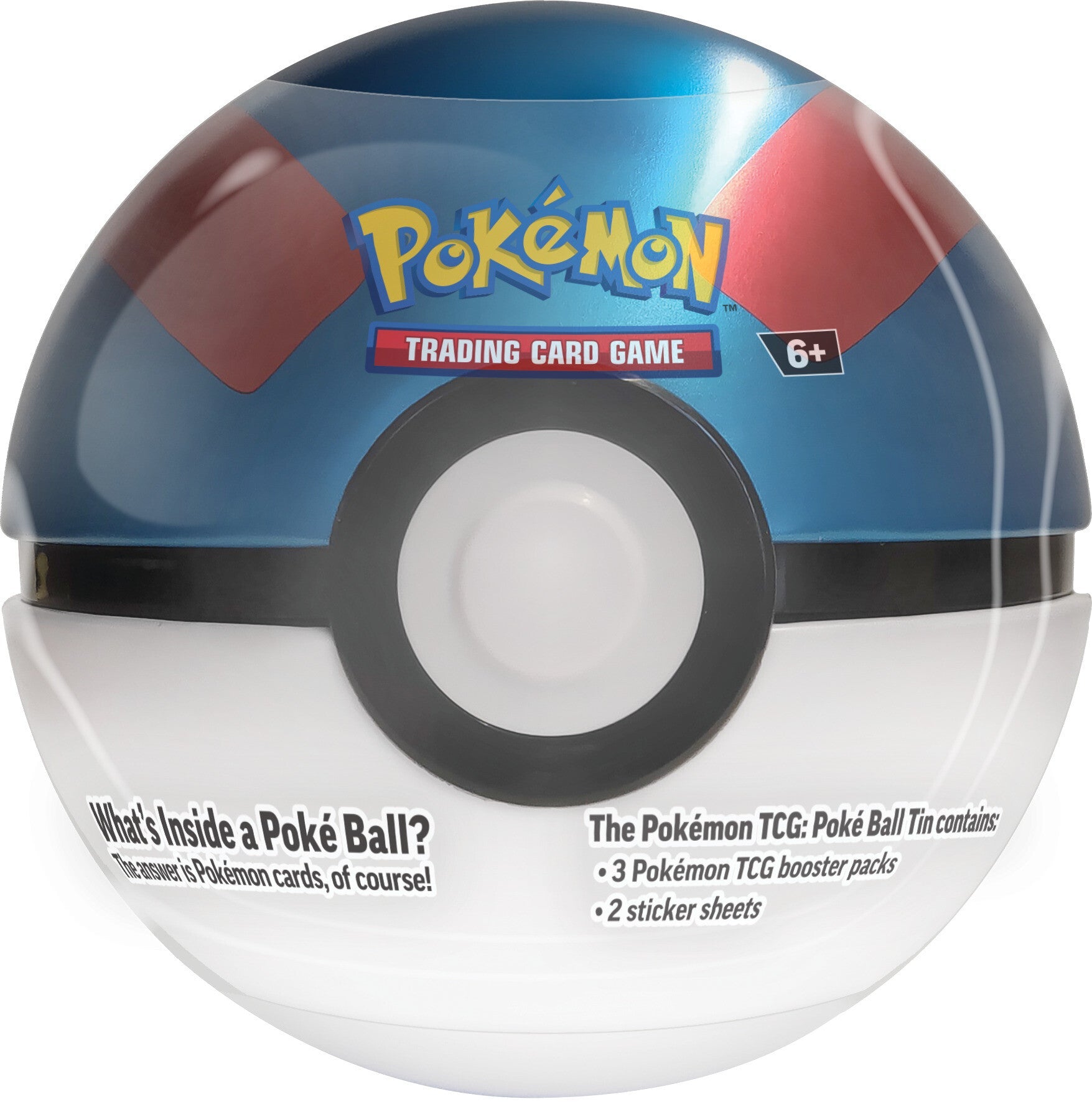 Poke Ball Tin - Great Ball (2023) | Galaxy Games LLC