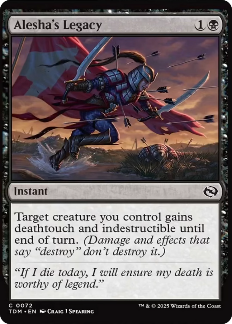 Alesha's Legacy [Tarkir: Dragonstorm] | Galaxy Games LLC