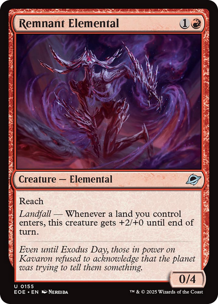 Remnant Elemental [Edge of Eternities] | Galaxy Games LLC