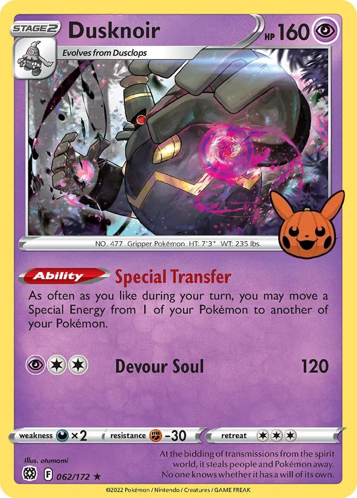 Dusknoir (062/172) [Trick or Trade] | Galaxy Games LLC