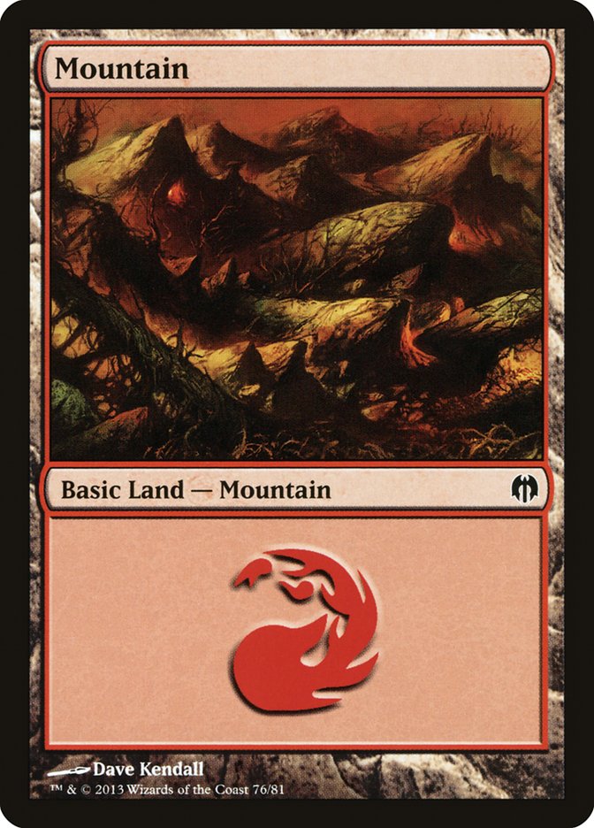 Mountain (76) [Duel Decks: Heroes vs. Monsters] | Galaxy Games LLC