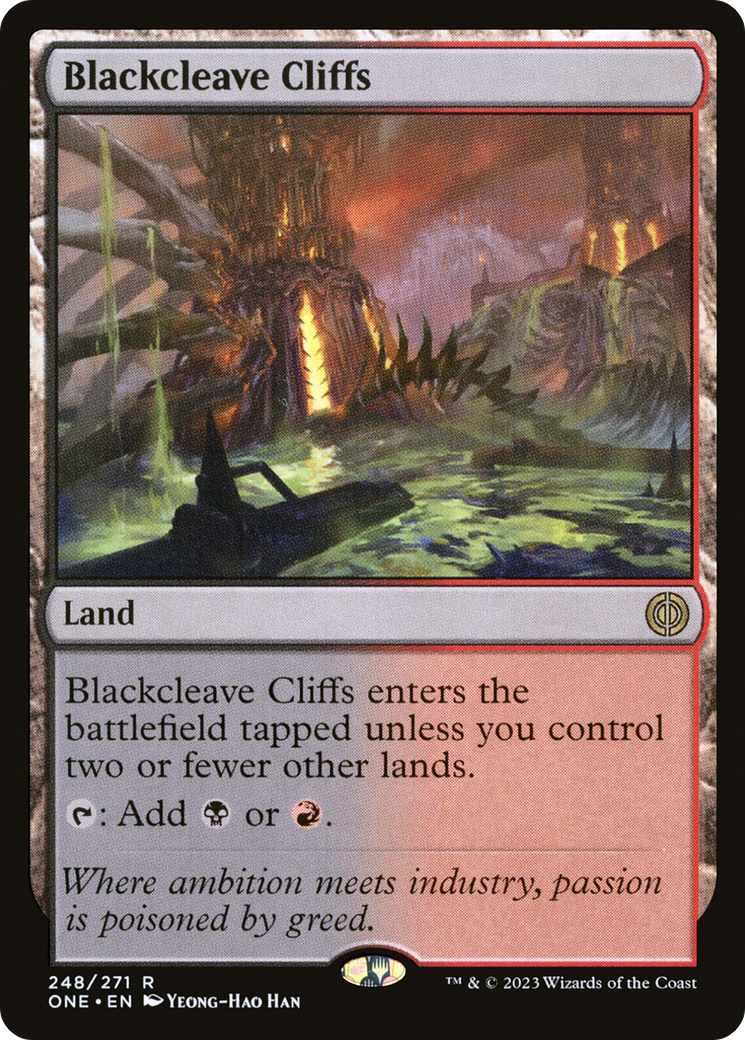 Blackcleave Cliffs [Phyrexia: All Will Be One] | Galaxy Games LLC