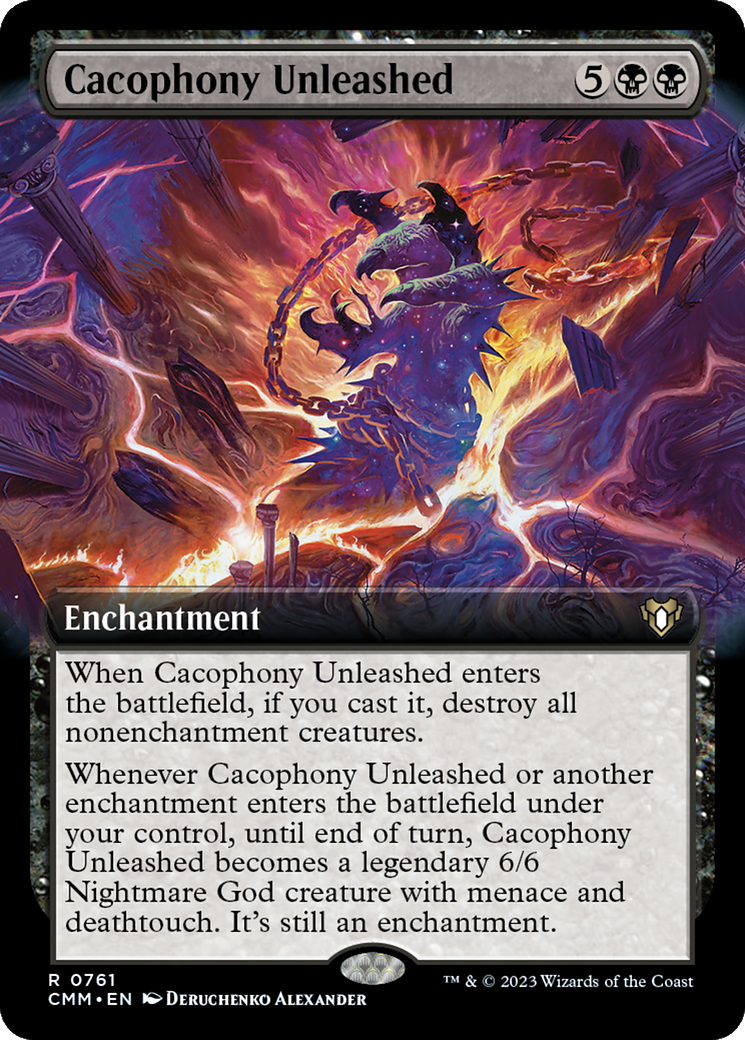 Cacophony Unleashed (Extended Art) [Commander Masters] | Galaxy Games LLC