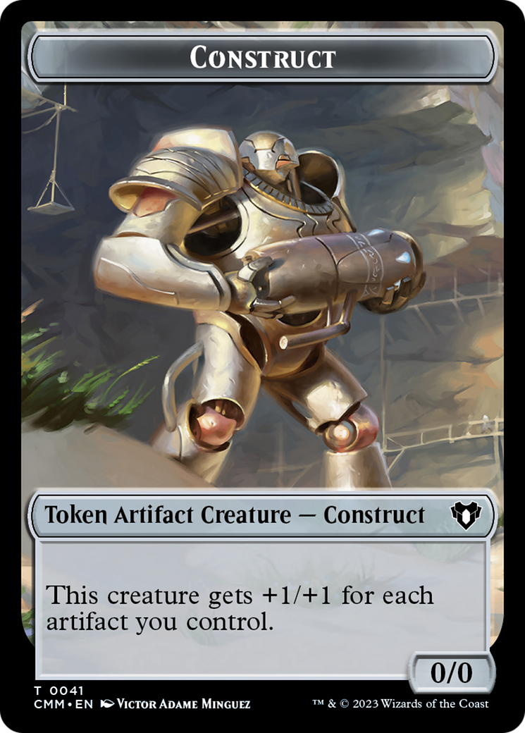 City's Blessing // Construct (41) Double-Sided Token [Commander Masters Tokens] | Galaxy Games LLC