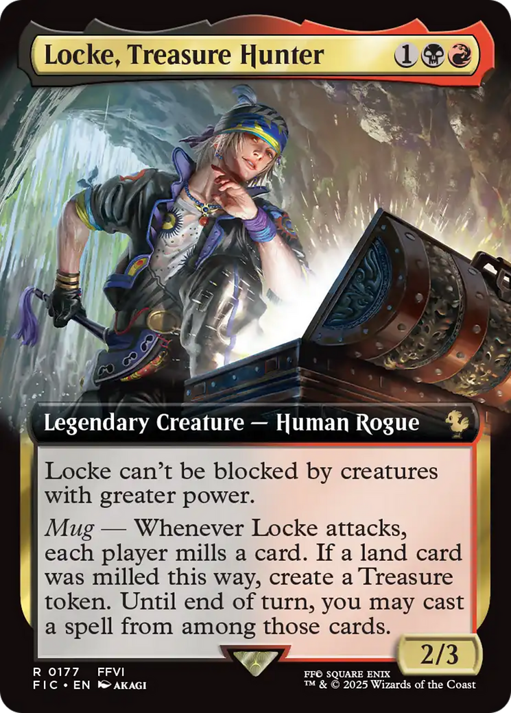 Locke, Treasure Hunter (Extended Art) [FINAL FANTASY Commander] | Galaxy Games LLC