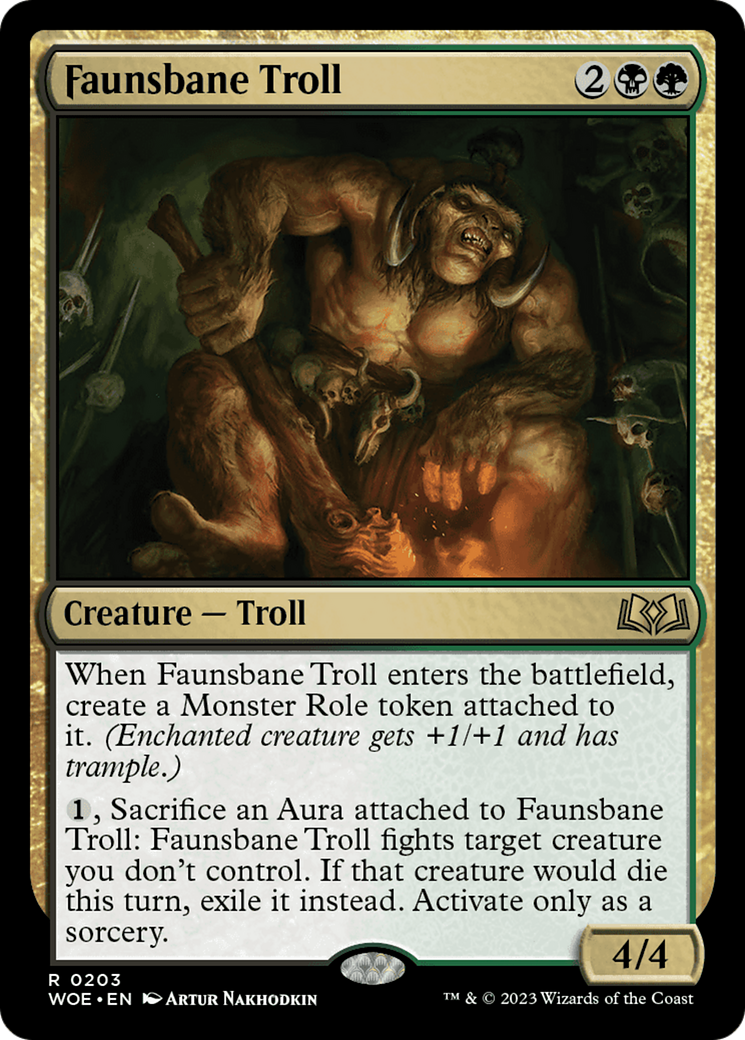 Faunsbane Troll [Wilds of Eldraine] | Galaxy Games LLC