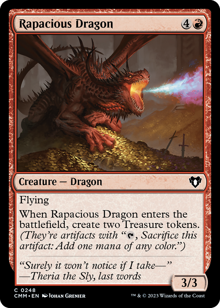 Rapacious Dragon [Commander Masters] | Galaxy Games LLC