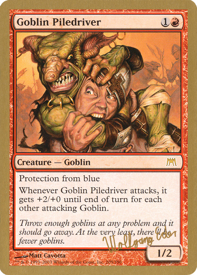 Goblin Piledriver (Wolfgang Eder) [World Championship Decks 2003] | Galaxy Games LLC