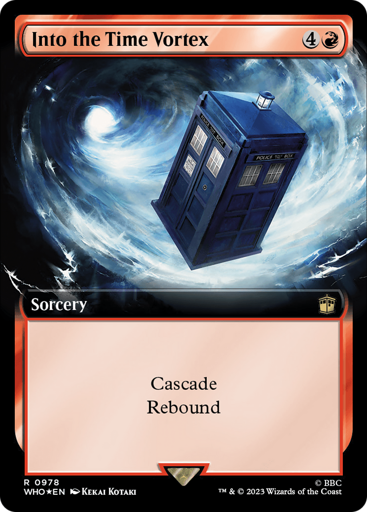 Into the Time Vortex (Extended Art) (Surge Foil) [Doctor Who] | Galaxy Games LLC