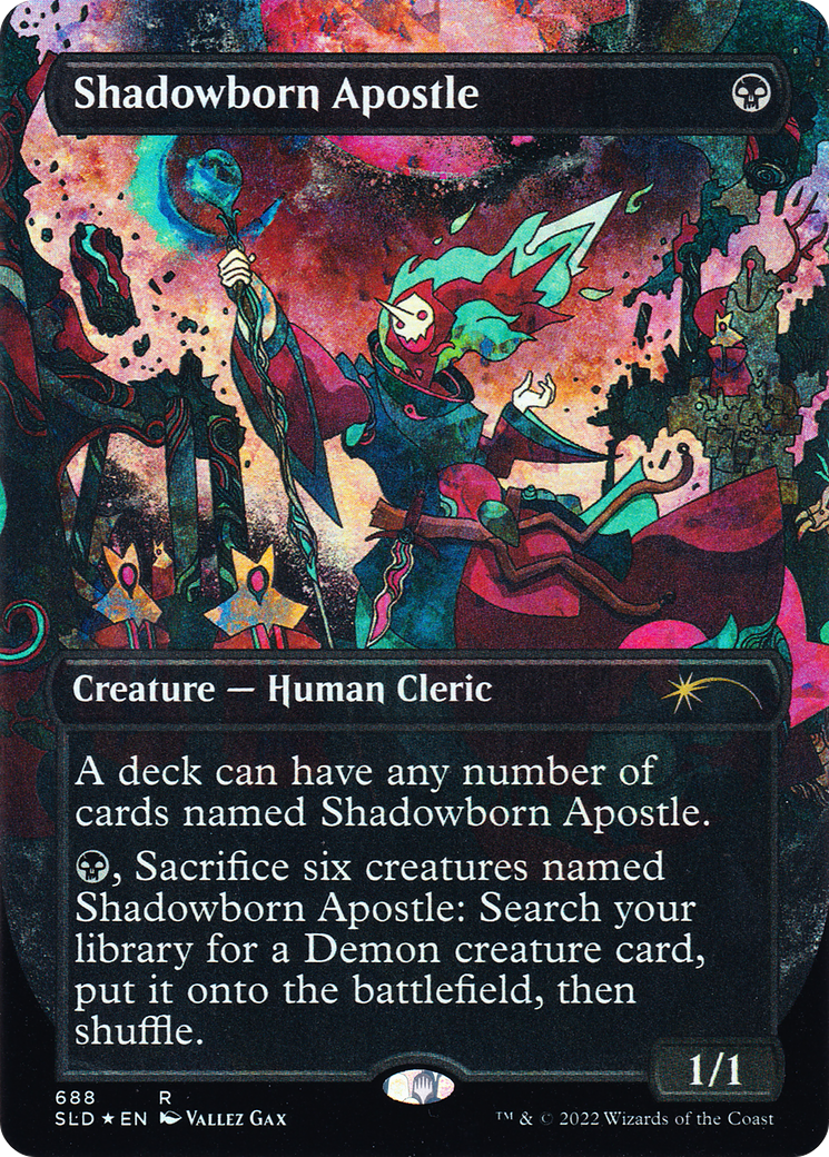 Shadowborn Apostle (688) (Borderless) [Secret Lair Drop Promos] | Galaxy Games LLC