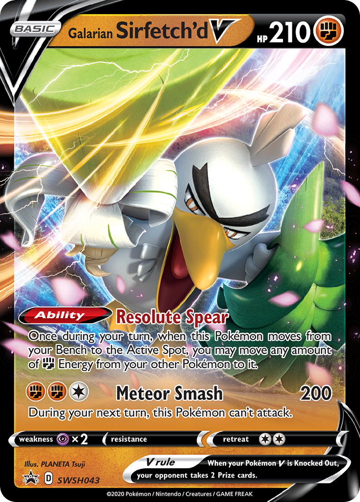 Galarian Sirfetch'd V (SWSH043) [Sword & Shield: Black Star Promos] | Galaxy Games LLC