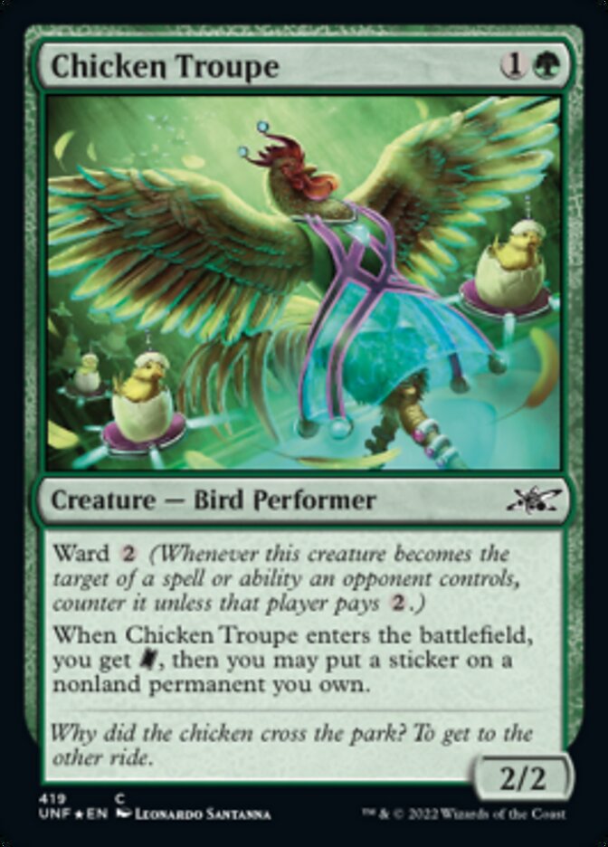 Chicken Troupe (Galaxy Foil) [Unfinity] | Galaxy Games LLC