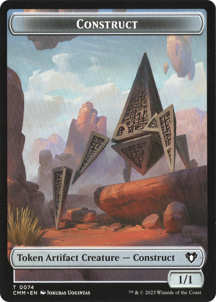 Thopter // Construct (0074) Double-Sided Token [Commander Masters Tokens] | Galaxy Games LLC