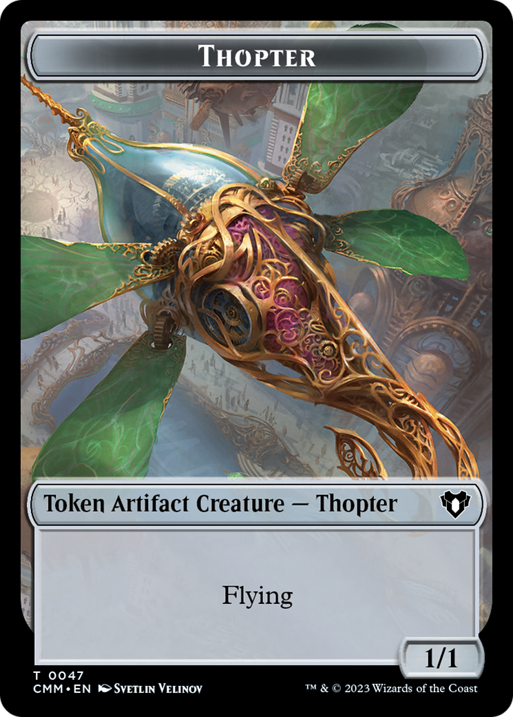 Thopter // Elemental (0025) Double-Sided Token [Commander Masters Tokens] | Galaxy Games LLC