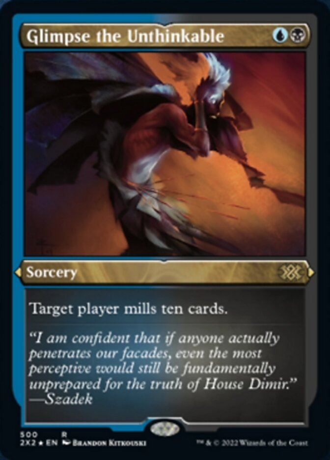 Glimpse the Unthinkable (Foil Etched) [Double Masters 2022] | Galaxy Games LLC
