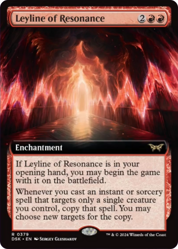 Leyline of Resonance (Extended Art) [Duskmourn: House of Horror] | Galaxy Games LLC