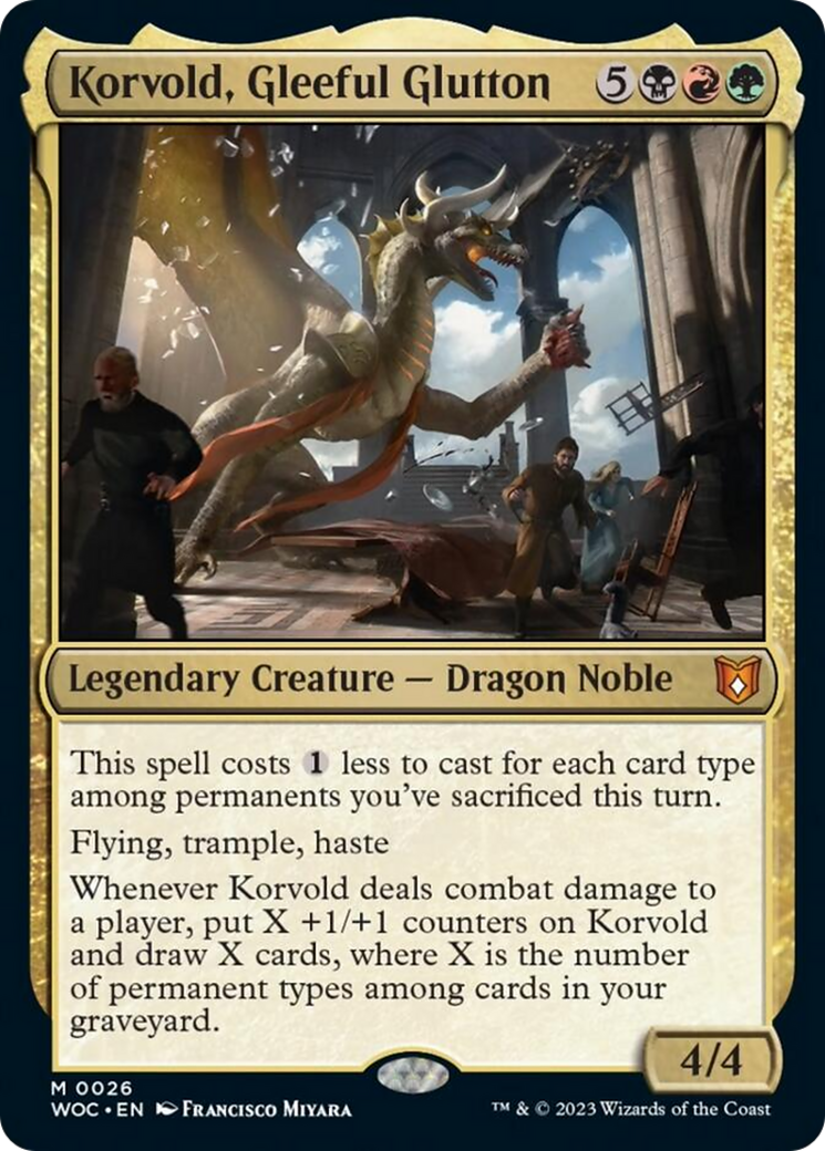 Korvold, Gleeful Glutton [Wilds of Eldraine Commander] | Galaxy Games LLC