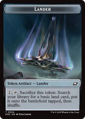 Human Soldier // Lander (0004) Doubled-Sided Token [Edge of Eternities Tokens] | Galaxy Games LLC