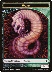 Cat Warrior // Worm Double-Sided Token [Commander 2018 Tokens] | Galaxy Games LLC