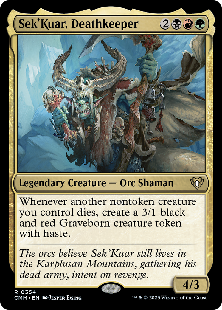Sek'Kuar, Deathkeeper [Commander Masters] | Galaxy Games LLC