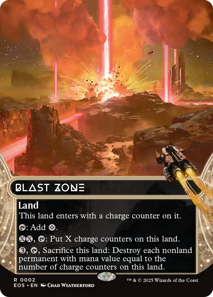 Blast Zone (0002) (Borderless) [Edge of Eternities: Stellar Sights] | Galaxy Games LLC