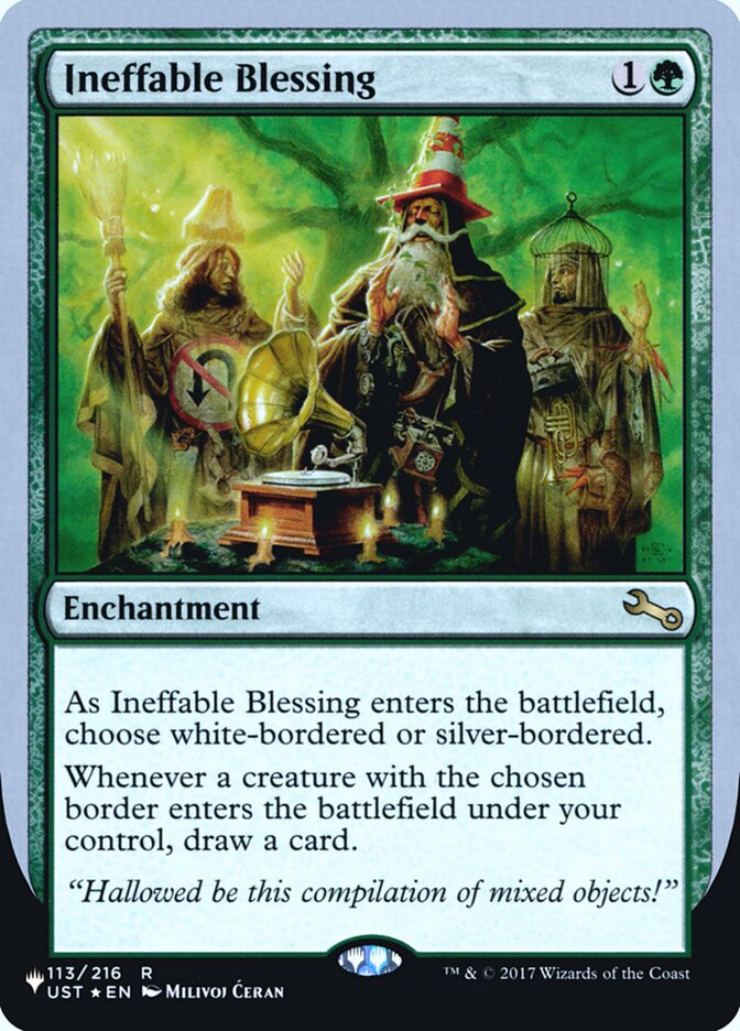 Ineffable Blessing (Bordered) (Unfinity Foil Edition) [The List] | Galaxy Games LLC