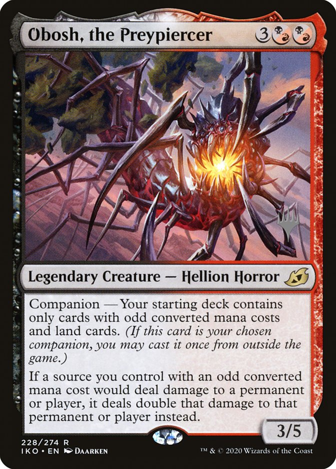 Obosh, the Preypiercer (Promo Pack) [Ikoria: Lair of Behemoths Promos] | Galaxy Games LLC