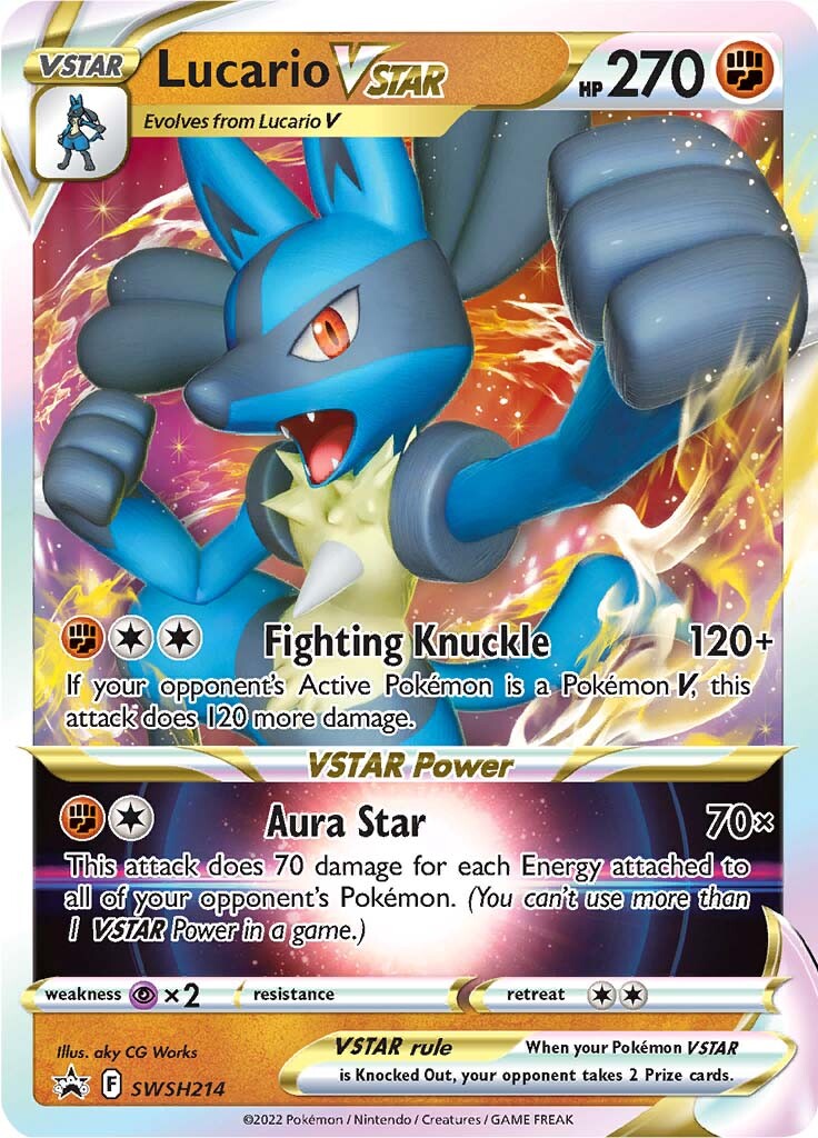 Lucario VSTAR (SWSH214) (Jumbo Card) [Sword & Shield: Black Star Promos] | Galaxy Games LLC