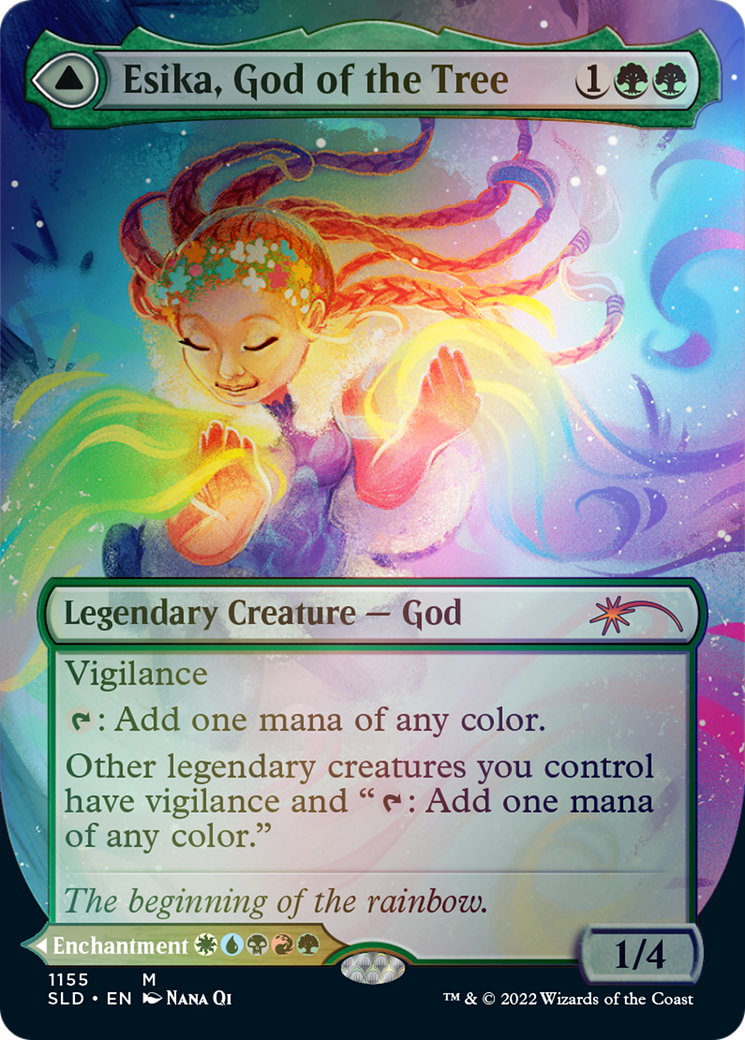 Esika, God of the Tree // The Prismatic Bridge (Borderless) [Secret Lair: From Cute to Brute] | Galaxy Games LLC